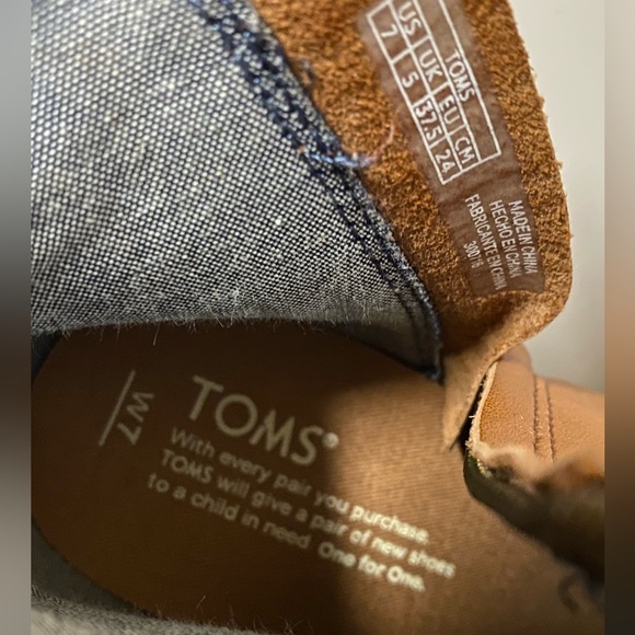 Toms Booties Women’s 7 Brown Leather Lunata Boots Casual Round Toe Block Heel - Picture 13 of 13